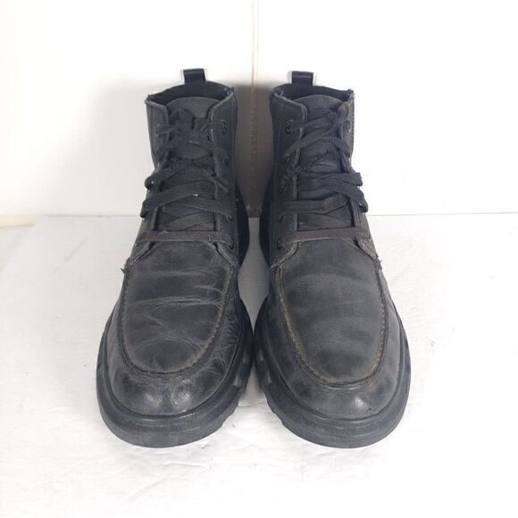 Sorel Men\'s Portzman US11 Black Leather Waterproof Moc Toe Lace-Up Ankle Boot main image 9